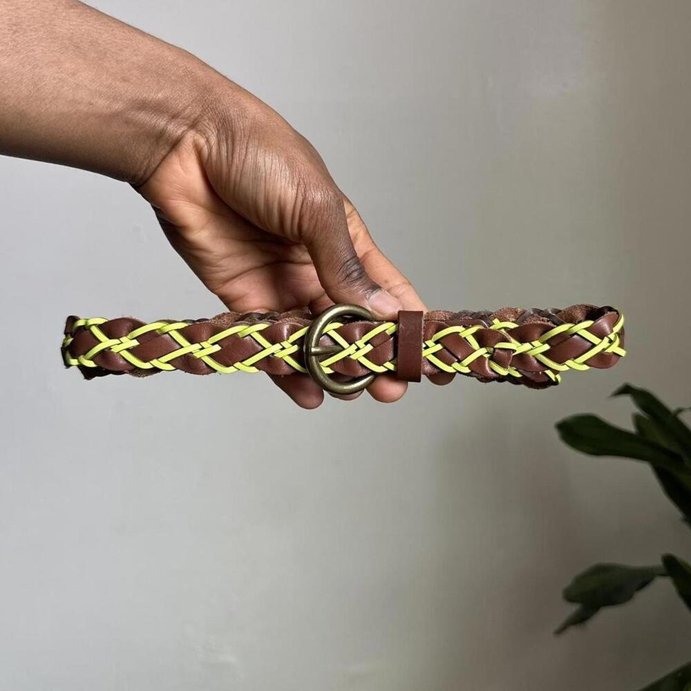 Vintage American Eagle Neon dream braided belt